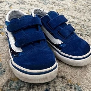 Blue Galaxy Print Vans